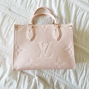 Authentic Louis Vuitton Onthego PM Pink Opale